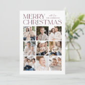 Wine Moderne Weihnachten 9 Foto Collage (Stehend Vorderseite)