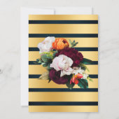 Wine Navy Bubbles & Book Before I do Bridal Shower Einladung (Rückseite)