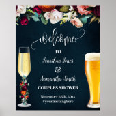 Wine Navy Bubbles & Brews Begrüßung Poster (Vorne)