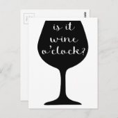 Wine O'Clock Postkarte (Vorne/Hinten)