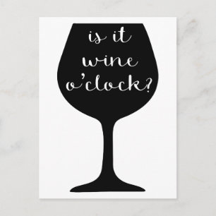 Wine O'Clock Postkarte