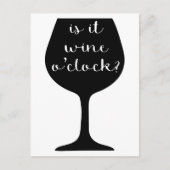 Wine O'Clock Postkarte (Vorderseite)