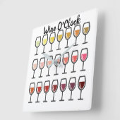 Wine O'Clock Wall Uhr (Winkel)