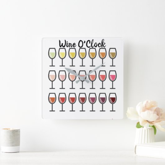 Wine O'Clock Wall Uhr (Zuhause)
