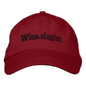 Wine.ologin Baseball Cap Bestickte Kappe (Vorderseite)