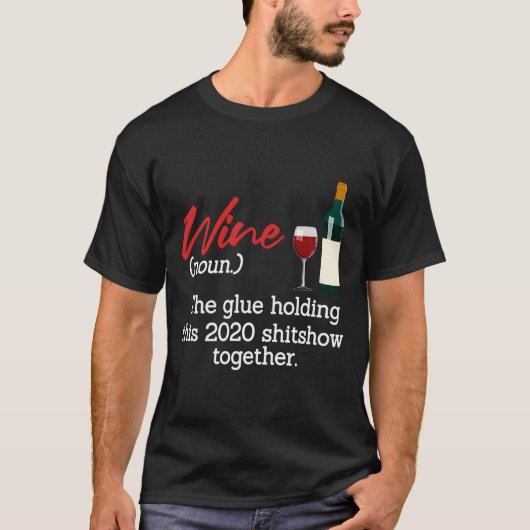 Wine Pajama For Family Mom T-Shirt (Vorderseite)