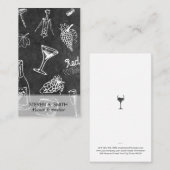 Wine Pattern Slate | Sommelier Visitenkarte (Vorne/Hinten)