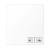 WINe Periodic Table Notizblock (Vorderseite)