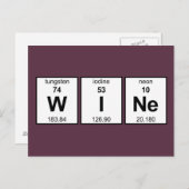 WINe Periodic Table Postkarte (Vorne/Hinten)