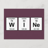 WINe Periodic Table Postkarte (Vorderseite)