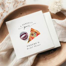 Wine & Pizza Perfekte Pair Probe Dinner Serviette