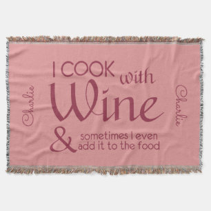 Wine Quote individuelle Name werfen Decke