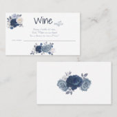 Wine Raffle Wedle Brautparty Card Platzkarte (Vorne/Hinten)