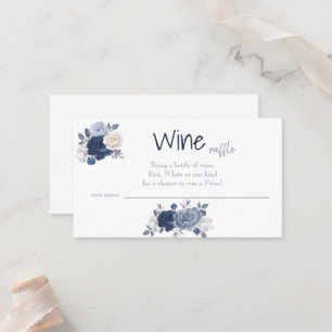 Wine Raffle Wedle Brautparty Card Platzkarte