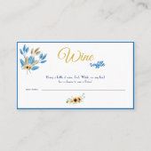 Wine Raffle Wedle Brautparty Card Platzkarte (Vorderseite)