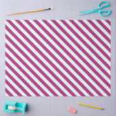 Wine Red and White Striped Seidenpapier (Basteln)
