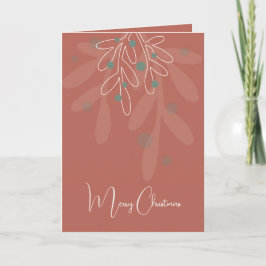 Wine red Christmas holidays abstract floral Karte