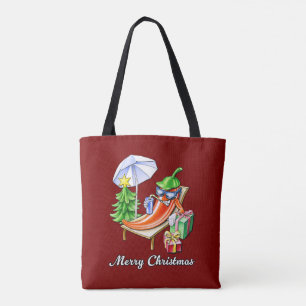 Wine Red Funny Frohe Weihnachts Pfeffer Tasche