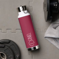 Wine Red Modern Typografy Personalisiert