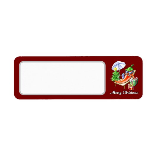 Wine Red Niedlich Frohe Weihnachten Chili Leeradre (Vorne)