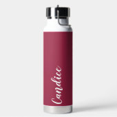 Wine Red Personalisiert Wedding Bridesmaid Trinkflasche (Links)