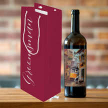 Wine Red Stylized Script Wedding Trauzeuge