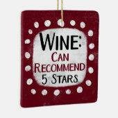Wine Review 5 Sterne Ornament (Rechts)