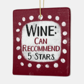 Wine Review 5 Sterne Ornament (Links)