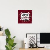 Wine Review 5 Sterne Poster Mauer Art (Heimbüro)