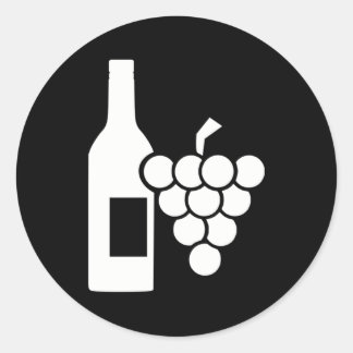 Wine Runder Aufkleber