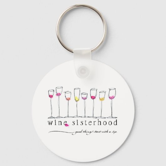 Wine Sisterhood Schlüsselanhänger (Vorderseite)