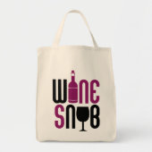 Wine Snob Tragetasche (Vorne)