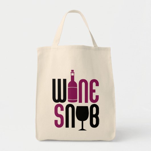 Wine Snob Tragetasche (Vorne)