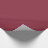 Wine Solid Color Geschenkpapier (Ecke)