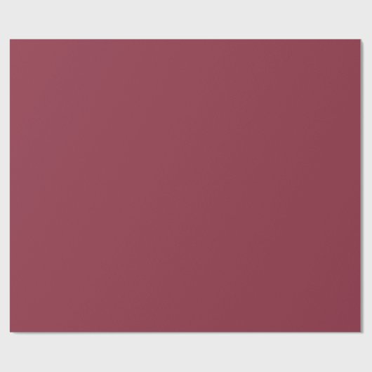 Wine Solid Color Geschenkpapier (Flach)