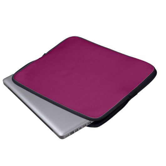 Wine Solid Color Notebook-Hülle Laptopschutzhülle (Vorne Knopf)