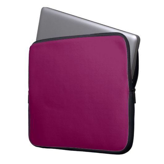 Wine Solid Color Notebook-Hülle Laptopschutzhülle (Vorderseite Links)