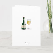 Wine Spaß Dreaming Weißes Weihnachtsfest Karte (Rückseite)