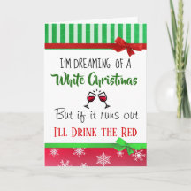 Wine Spaß Dreaming Weißes Weihnachtsfest