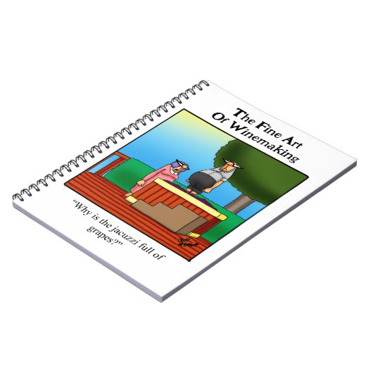 Wine Spaß Personalize Notebook Notizblock (Linke Seite)