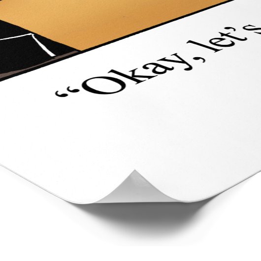 Wine Spaß Poster Gift (Ecke)