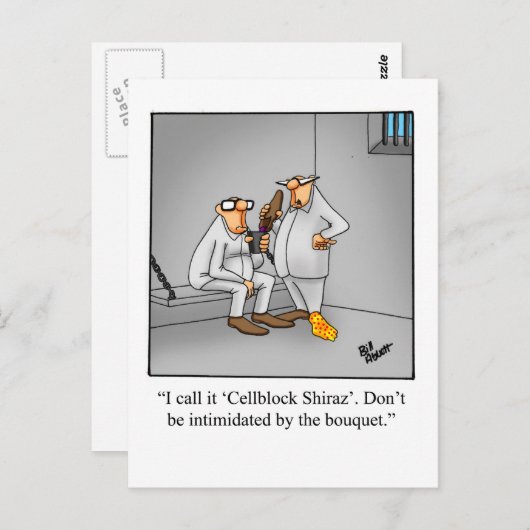 Wine Spaß Postkarte "Spectickles" (Vorne/Hinten)