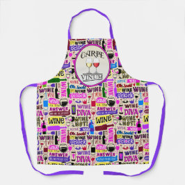 WINE-Spaß Seize the Wine All-over Print Schürze