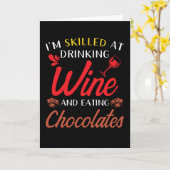 Wine Sprichwort Funny Karte (Gelbe Blume)