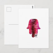 Wine Stain Hamsa Postkarte (Vorne/Hinten)