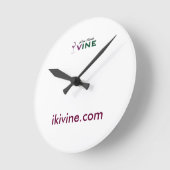 Wine Stand VINE オリジナルロゴ時計 Runde Wanduhr (Winkel)