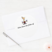 Wine_Taster, Wein vom Keller von Runder Aufkleber (Umschlag)