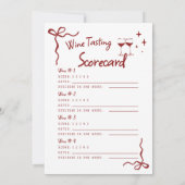 Wine Tasting Holidays Party Whimsical Christmas Einladung (Rückseite)