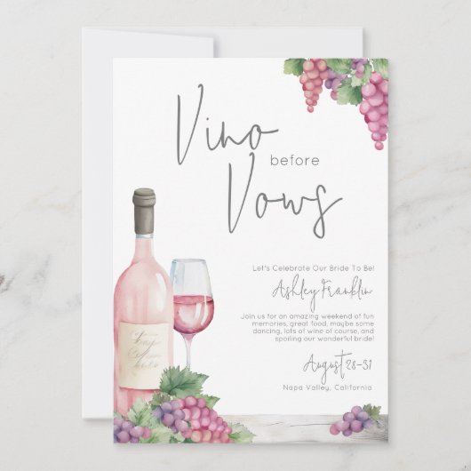 Wine tasting in der Fattoria Moncucchetto Einladung (Vorderseite)