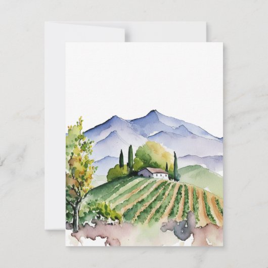 Wine tasting in der Fattoria Moncucchetto Einladung (Rückseite)